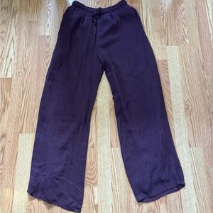 Net! Halston plum wide leg pants- perfect for spring/summer